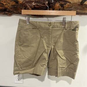 Lands' End Tan Bermuda Shorts Relaxed Fit